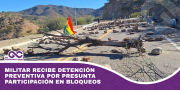 Militar recibe detención preventiva por presunta participación en bloqueos