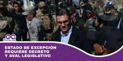 Estado de excepción requiere decreto y aval legislativo