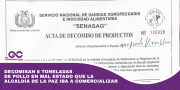 Decomisan 8 toneladas de pollo en mal estado que la alcaldía de La Paz iba a comercializar