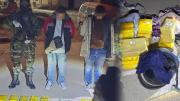 Sorprenden a dos hombres en moto con 20 paquetes de droga en Parotani