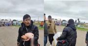 Compró pollo para enviar a su familia en La Paz pero se dañó todo tras días haciendo filas
