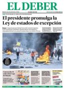 Portadas de los periódicos de Bolivia del martes 9 de junio del 2026
