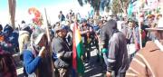 MARCHA DE LA COB Y ORGANIZACIONES SOCIALES AVANZA HACIA EL CENTRO PACEÑO