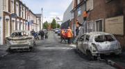 Noche de violencia en Belfast contra inmigrantes tras ataque sufrido por un irlandés