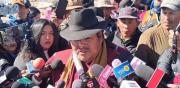 Aprehenden al dirigente de la Federación Túpac Katari, Vicente Salazar, durante movilizaciones en La Paz