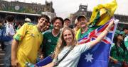 Hinchas disfrutaron del inicio del Mundial, pese a amenazas de protestas
