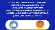 Sondeo: la gente no coincide con el gobierno en que ya hay más alimentos y combustible
