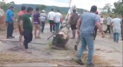 Denuncian que bloqueadores de San Julián fueron trasladados a Guarayos para instalar corte de ruta