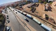 Cerco a Sucre paraliza el 80% del servicio público de transporte