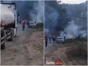 Conflicto en Caranavi por intento de desbloquear ruta estratégica hacia La Paz
