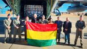 Hércules chileno aterriza en Bolivia con más de seis toneladas de alimentos para ayuda humanitaria