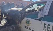 Envían a la cárcel a uno de los implicados en la quema de vehículo policial en El Alto