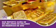 BCB reporta caída de 586 millones de dólares en reservas de oro