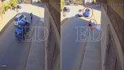 Chofer se da a la fuga tras atropellar a una mujer con su bebé en brazos