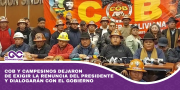 COB y campesinos dejaron de exigir la renuncia del presidente y dialogarán con el Gobierno