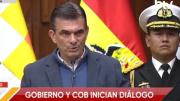 Paz ofrece reconciliación y ratifica que no privatizará empresas al iniciar el diálogo con la COB
