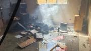 Gobierno denuncia que un grupo de personas incendia la subalcaldía de El Alto en Senkata