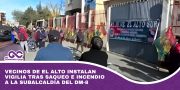 Vecinos de El Alto instalan vigilia tras saqueo e incendio a la subalcaldía del DM-8