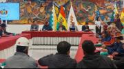 Gobierno y dirigentes de la COB reinstalan el diálogo en el Palacio