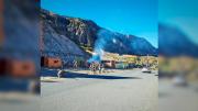 Uniformados mantienen despejada la ruta hacia Río Abajo y las zonas productivas de La Paz