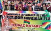 Túpac Katari declara cuarto intermedio en sus movilizaciones y fija ampliado para el lunes