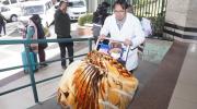 Niña con cáncer llega a La Paz desde Potosí en un vuelo solidario