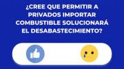 Sondeo: la mayoría cree que importación de combustibles por privados ayudará a superar escasez