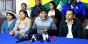 Evo Morales responde a cívicos cruceños por la acusación penal por los 53 días de bloqueos