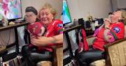 ¡La mayor fans!: La emotiva celebración de una abuelita tras el gol de Cristiano Ronaldo