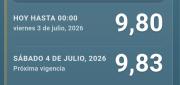 BCB FIJA EL DÓLAR EN BS 9,83 PARA ESTE SÁBADO