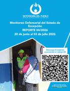 Defensoría del Pueblo presenta cuarto reporte de monitoreo del Estado de Excepción y reafirma la vigilancia del respeto a los derechos humanos