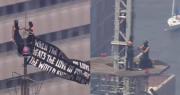 Una propuesta de matrimonio en la cima de un edificio termina con una pareja arrestada