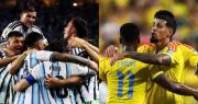 Argentina y Colombia quieren anotarse en cuartos de final