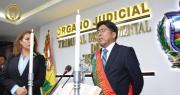 Posesionan a Isaías Vargas como presidente del Tribunal de Justicia de La Paz en reemplazo de Margot Pérez