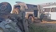 Choque entre un jeep y una vagoneta deja al menos siete heridos en la carretera Cotoca-Pailón