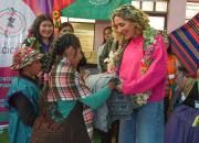 Primera Dama Bibi Urquidi reconoce la labor de mujeres recicladoras de El Alto
