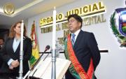 Isaías Vargas asume como nuevo presidente del TDJ de La Paz, tras renuncia de Pérez