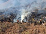 Incendio en Erquis moviliza a los bomberos, advierten que avanza rápidamente