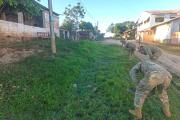 Marineros de la Armada en acción cívica dejan limpio el poblado de Puerto Almacén