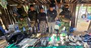En el Chapare hallan armas y cargamento de cocaína de alta pureza