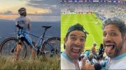 Mundial 2026: La aventura de los argentinos que siguen a su selección en bicicleta