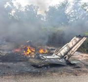 Hallan avioneta calcinada en Villa Montes