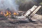 Una avioneta se incendió en la frontera con Paraguay
