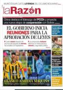 Portadas de los periódicos de Bolivia del lunes 13 de julio del 2026