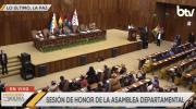 Sesión de honor de la asamblea departamental marca el inicio de los actos centrales por La Paz