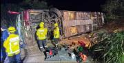 Al menos tres muertos y 40 heridos al volcar un bus con bailarinas paraguayas en Brasil