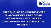 Sondeo: más del 80 % cree que el conflicto entre Dockweiler y el concejo opacó los festejos del 16 de julio