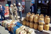 ANH y Policía decomisan 300 garrafas de GLP y 800 litros de combustibles en El Alto