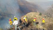 Tarija: Incendio en Quirusillas moviliza a equipos de emergencia