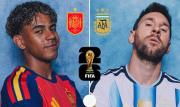Confirmadas las camisetas que usarán España y Argentina para la final del Mundial